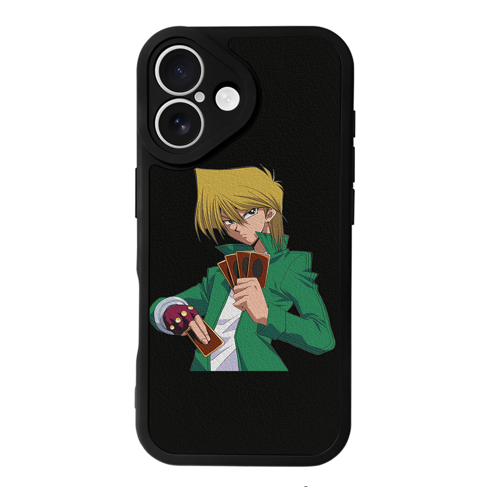 （画像用） 遊☆戯☆王 Yu-Gi-Oh! 【iPhone 16シリーズ対応】シリコンスマホケース（レザー調） 材質：シリコン